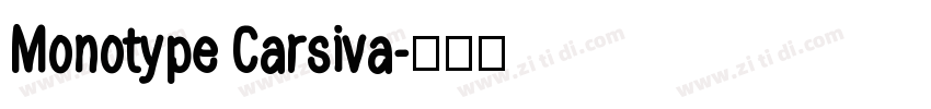 Monotype Carsiva字体转换